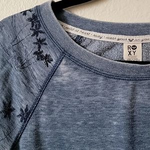 Roxy Large Distressed Sweatshirt